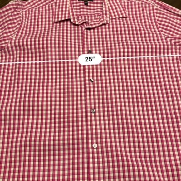 Apt. 9 Men Plaid Shirt Stretch Slim Fit - Picture 4 of 5